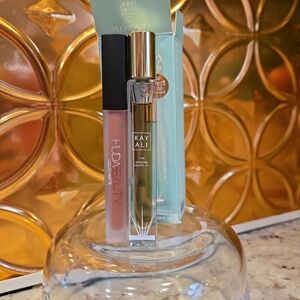 HUDA BEAUTY Liquid Matte Lipstick with Kayali Yum Pistachio